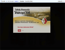 Tablet Screenshot of glubczyce.com.pl